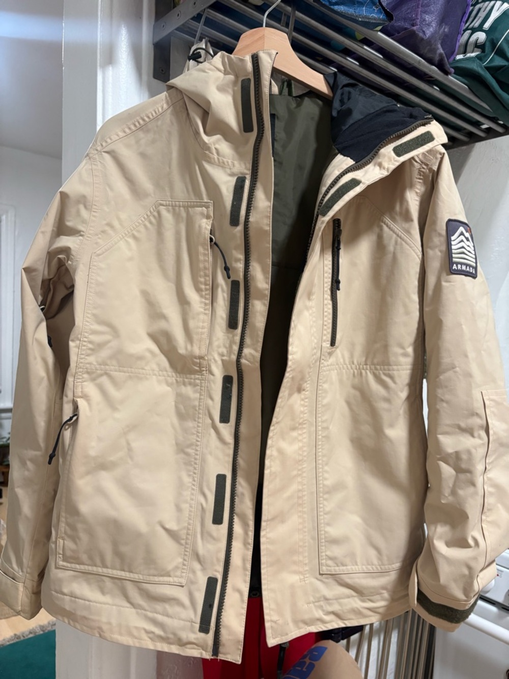 Armada Women’s Tan Ski Jacket with Hood